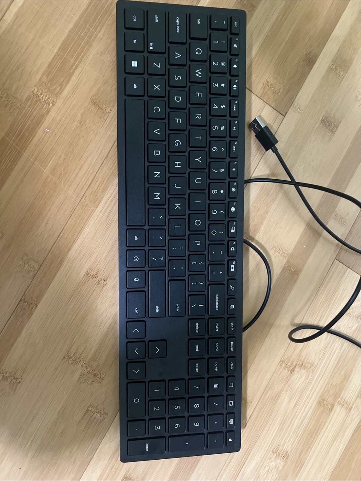 NEW HP lifestyle Wired Keyboard USB Tested Never Used Working