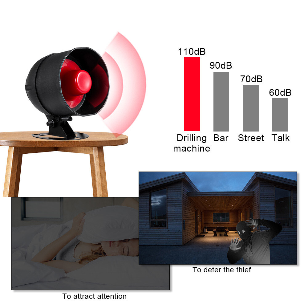Simple DIY Wireless Safety Alarm System Window Sensor Burglar Warning Kit