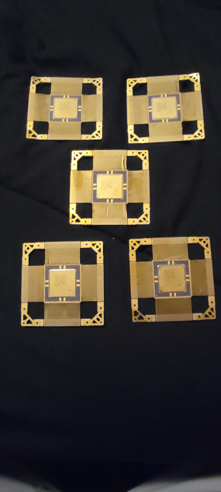 Vintage Military Spec Micro Chips ASIC United Technologies (UTMC) Gold LOT of 5