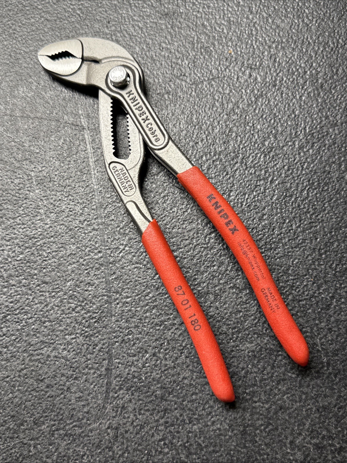 KNIPEX COBRA 7.25 IN. CHROME VANADIUM STEEL WATER PUMP PLIERS