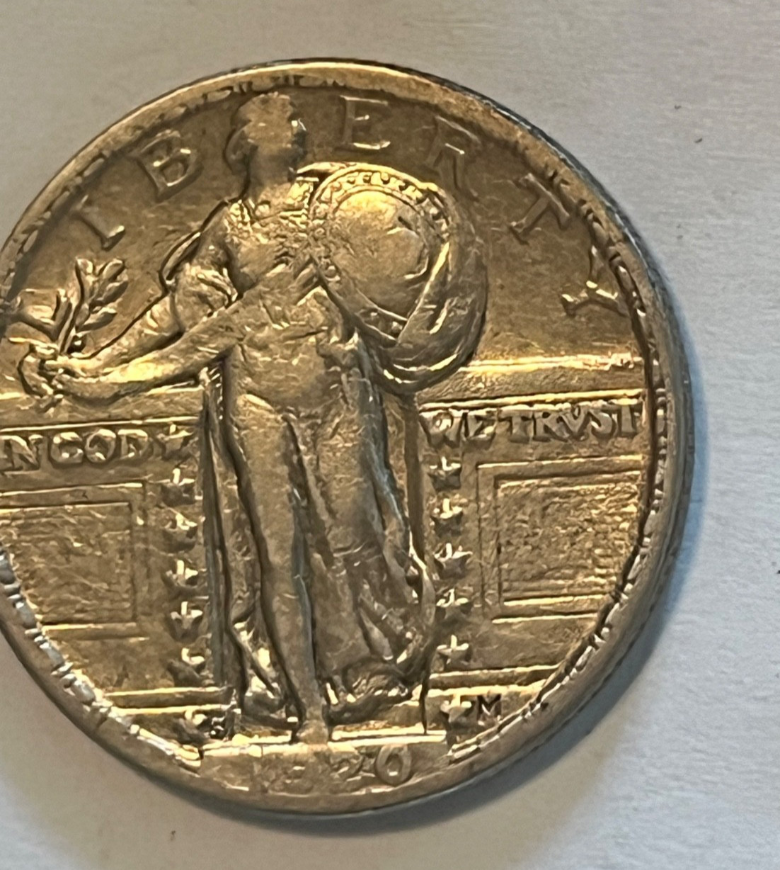 1920-s. Standing Liberty Quarter , XF +