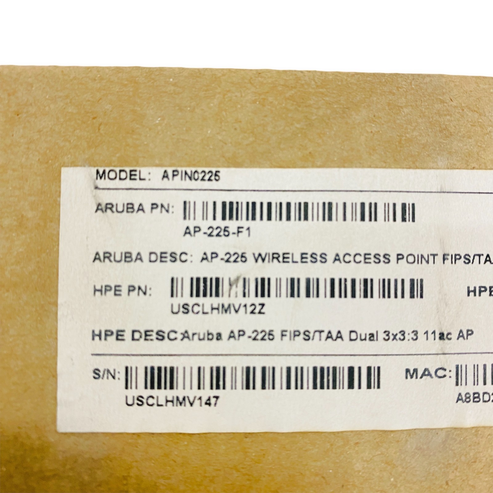 Aruba Networks AP-225 Wireless Access Point APIN0225 - New