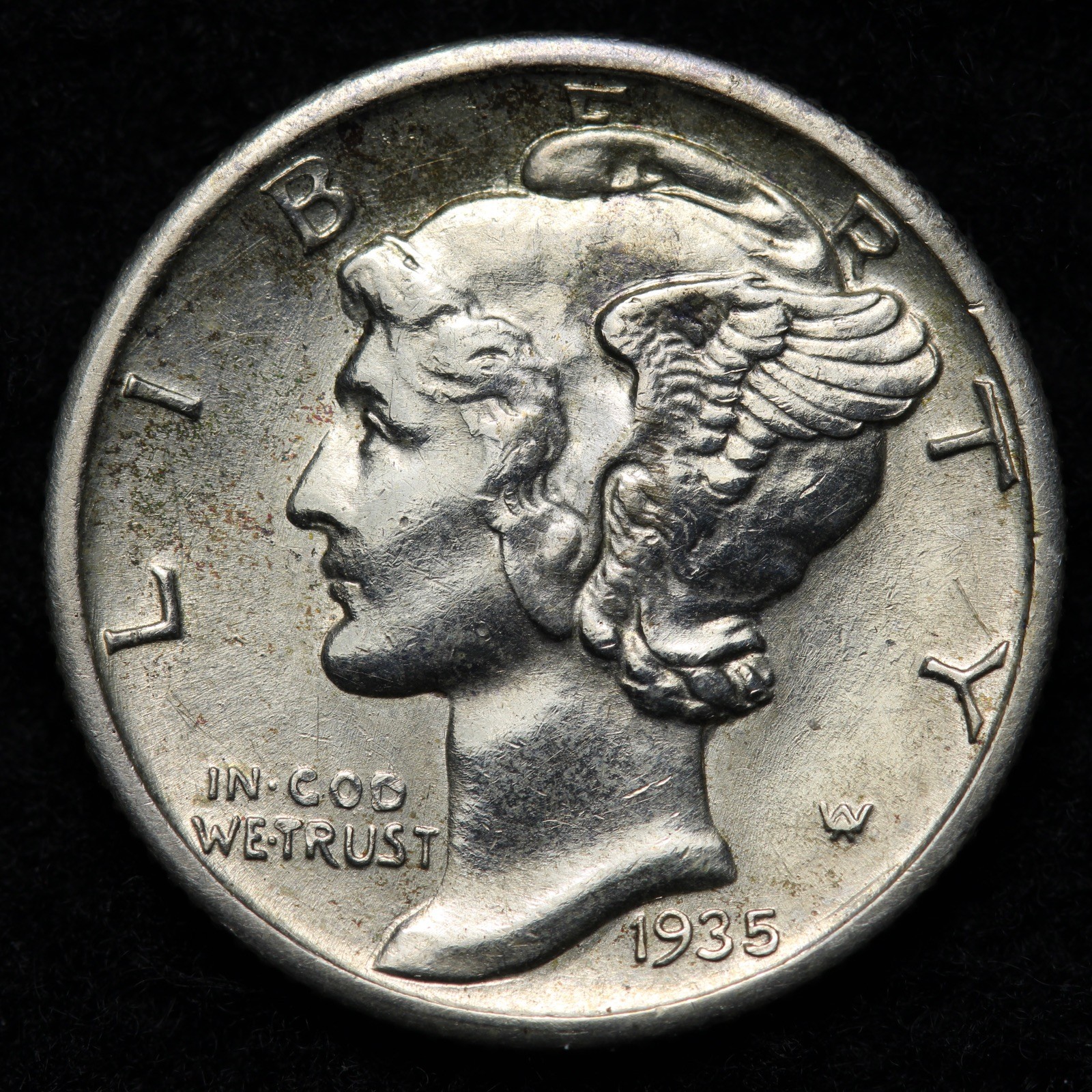 1935-S Mercury Silver Dime BU *UNCIRCULATED* MS E351 DJGCM
