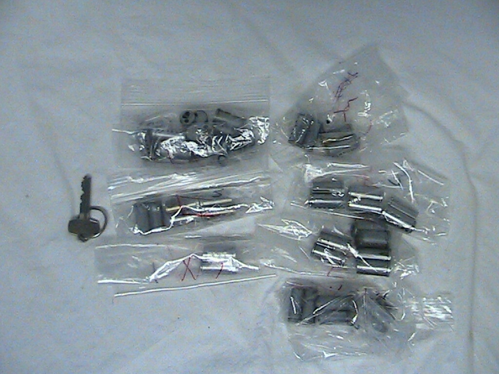 23 BEST LOCK CHROME 6 PIN CORES E-KEYWAY 1 CONTROL KEY