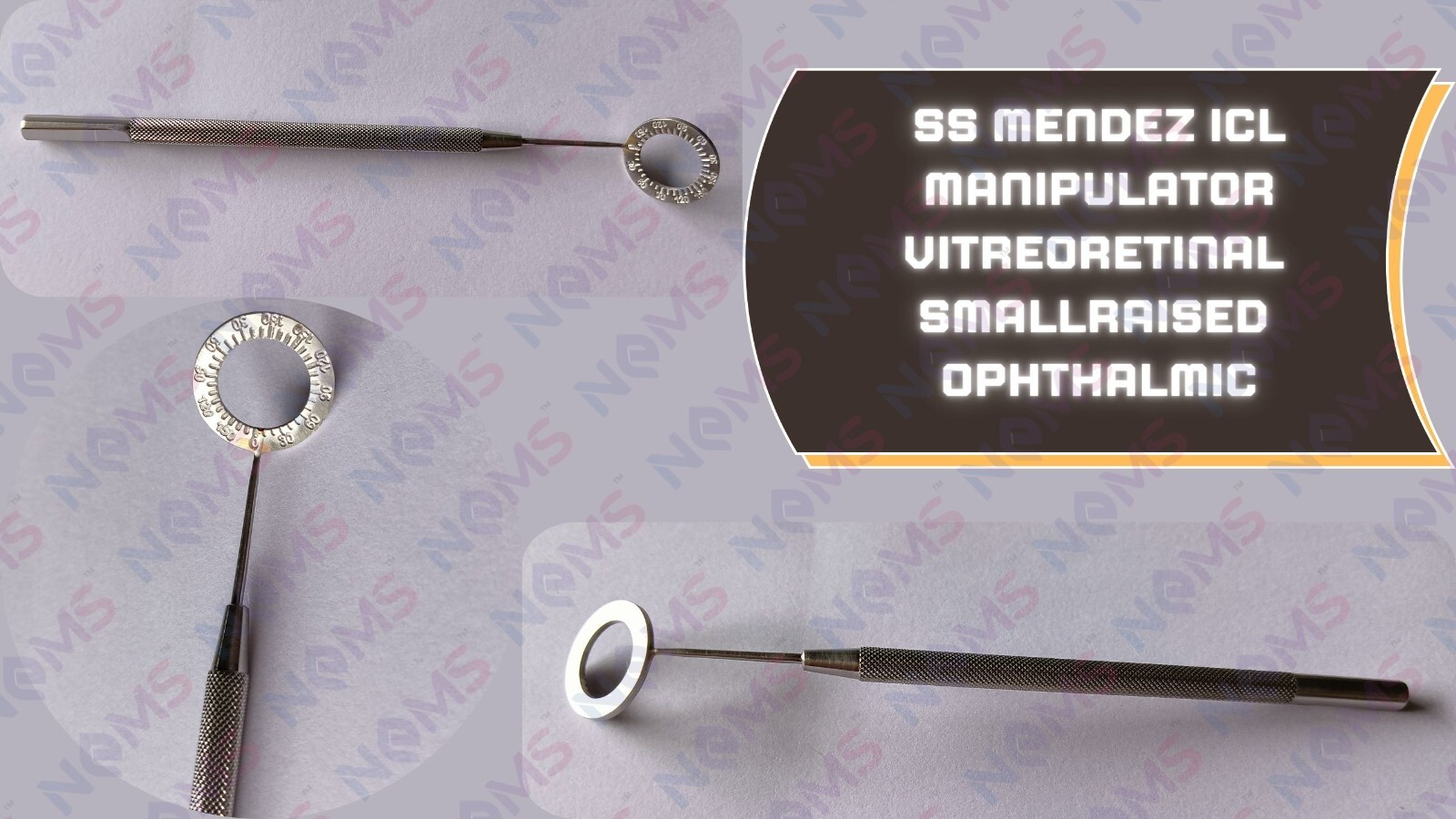 Mendez 10 degree Increments X 2 Degree Gauge Ophthalmic Eye Gun Metal Autoclave