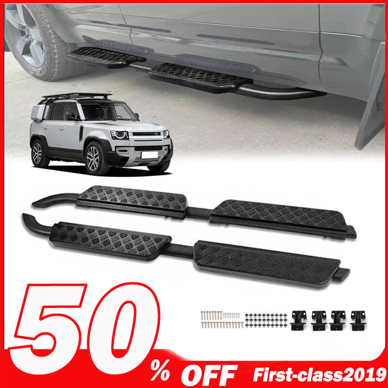 Side Step For Land Rover Defender 110 130 2020+ Aluminum Running Board Nerf Bar