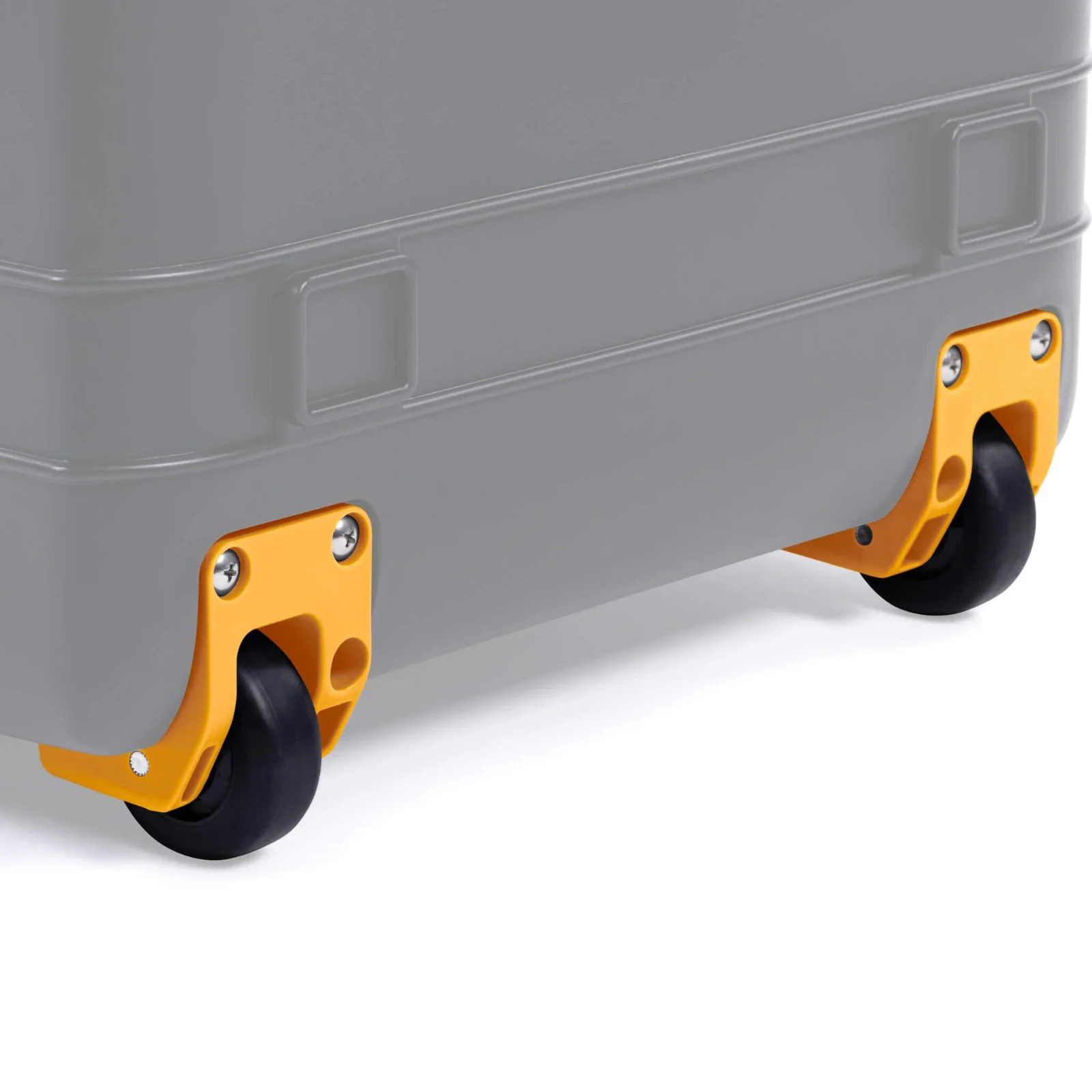 QTY 2 - Yellow Pelican Air case wheel housings.  1607, 1615, 1626, 1637, 1646.