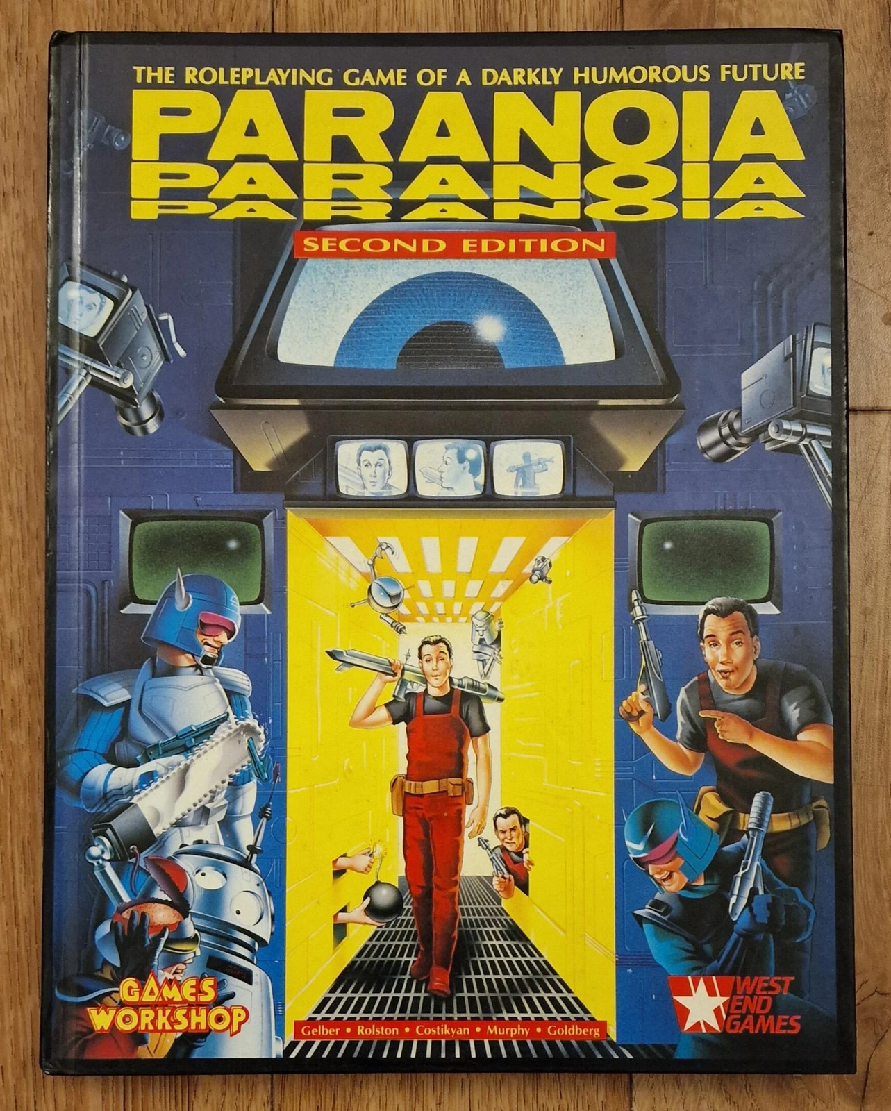 RPG Book Paranoia 2nd edition Hardback Rulebook Rules by Games Workshop