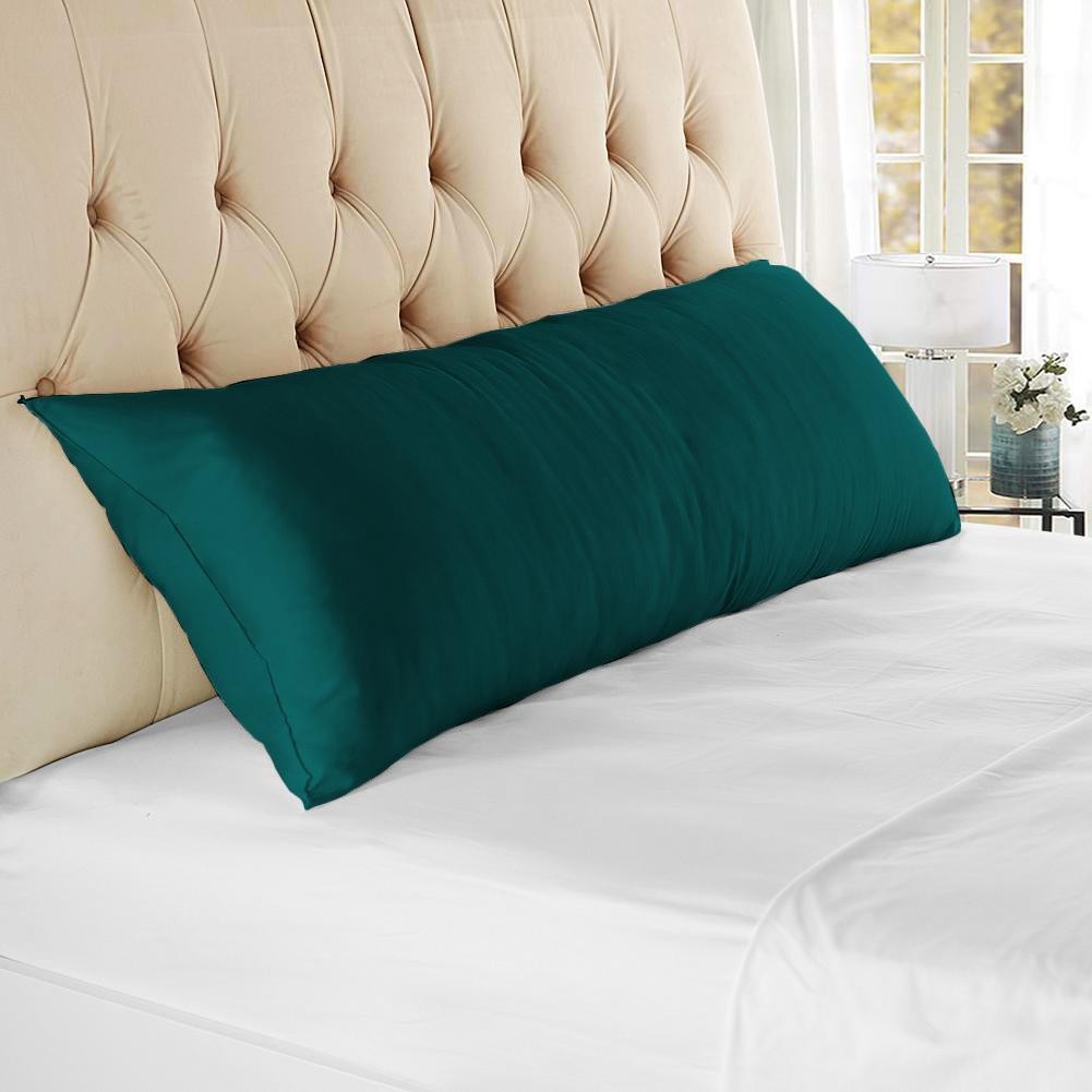 Egyptian Cotton Queen Size Pillow Case Set Teal Solid 600 TC Free Shipping