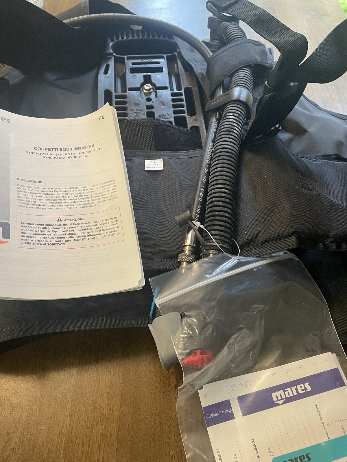 Mares Pure SLS Scuba Diving BCD *Pre-Owned* Size:XL