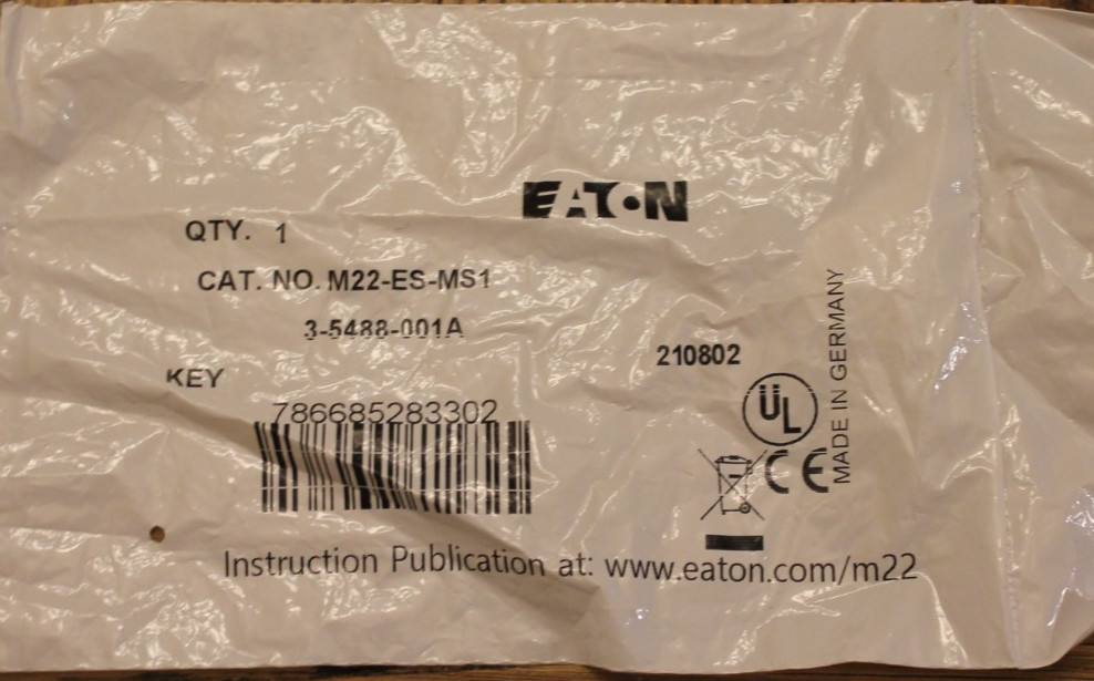 New Eaton Moeller M22-ES-MS1 Spare Key