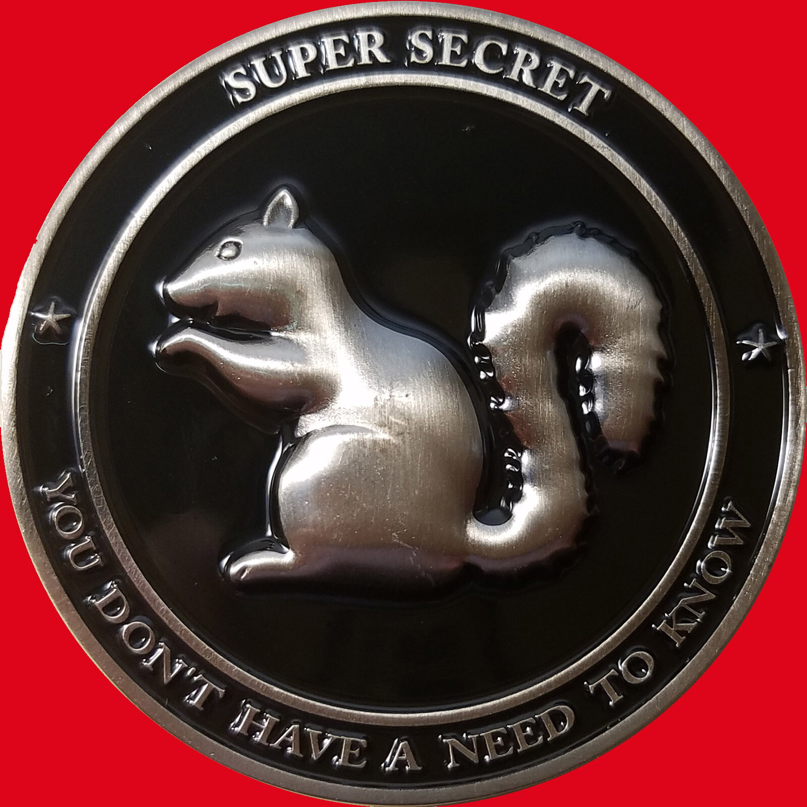 2" B-2 Spirit Stealth Bomber Super Secret Squirrel challenge coin t 18