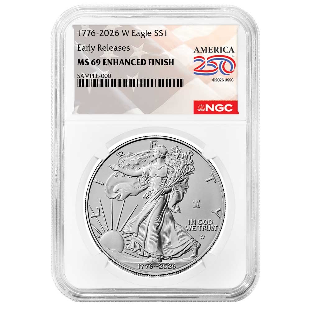 Presale – 2026-W $1 1-oz Enhanced Uncirculated American Silver Eagle NGC MS69