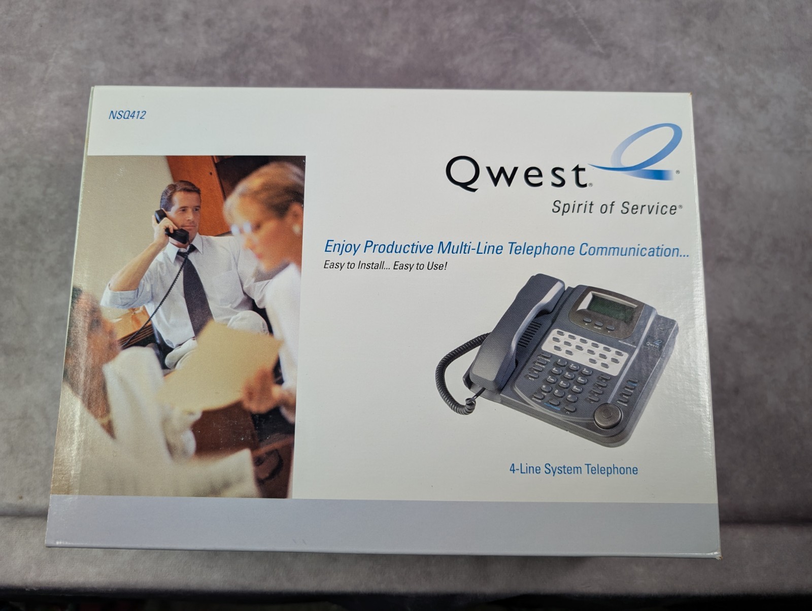 Brand New QWEST NSQ412 Qwest 4 Line System Teletpjone Business