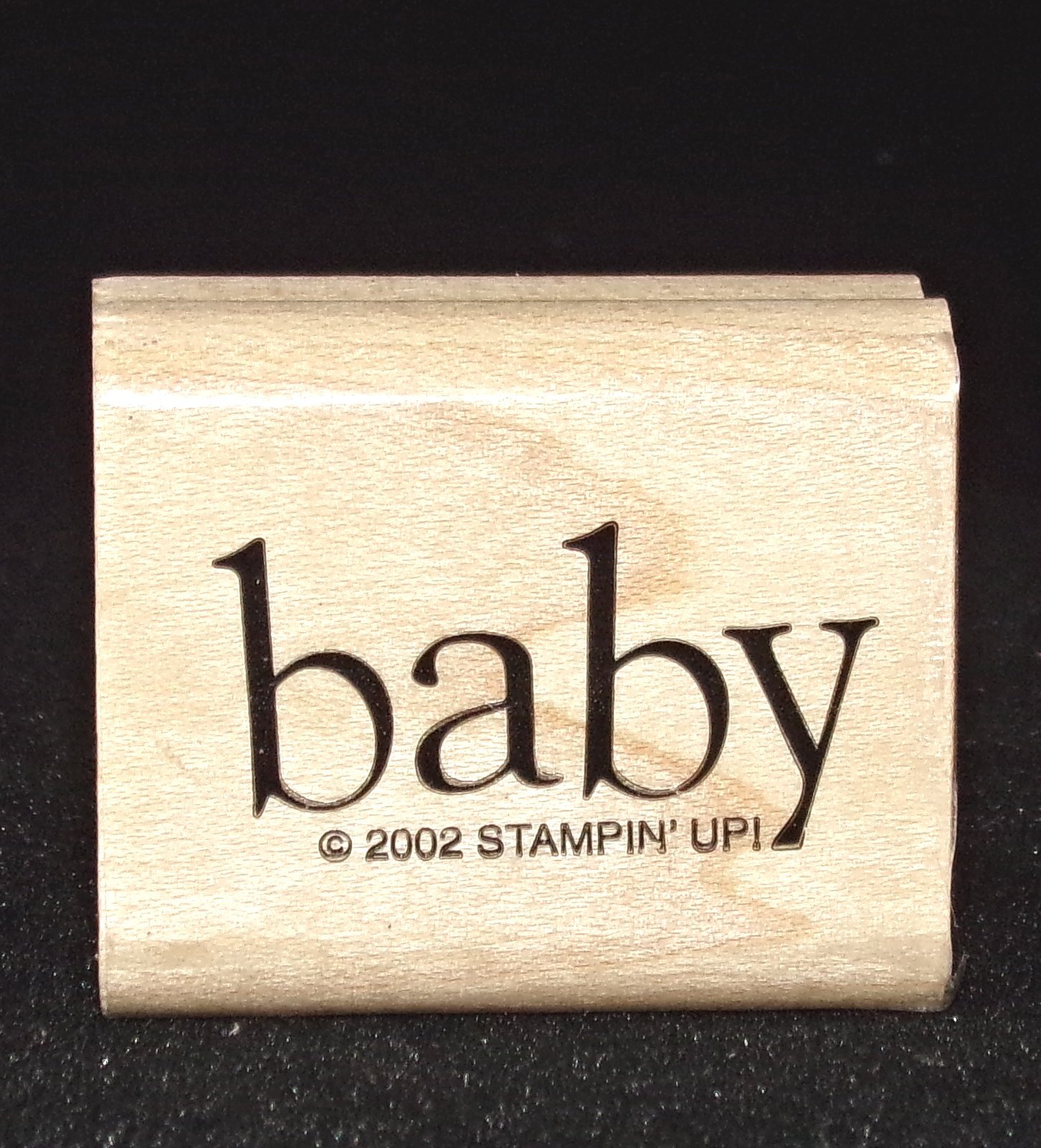 Baby Rubber Stamp Single babies Great Tag Size by Stampin Up All Year Cheer II