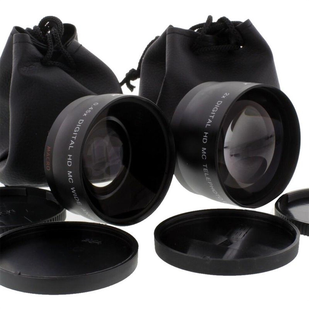 .43x Wide Angle Lens and 2x Telephoto Converter for Canon 40mm f/2.8, 24mm f/2.8