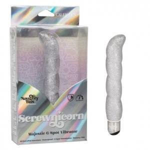 Naughty Bits Screwnicorn G-Spot Vibrator 10 Functions Silver