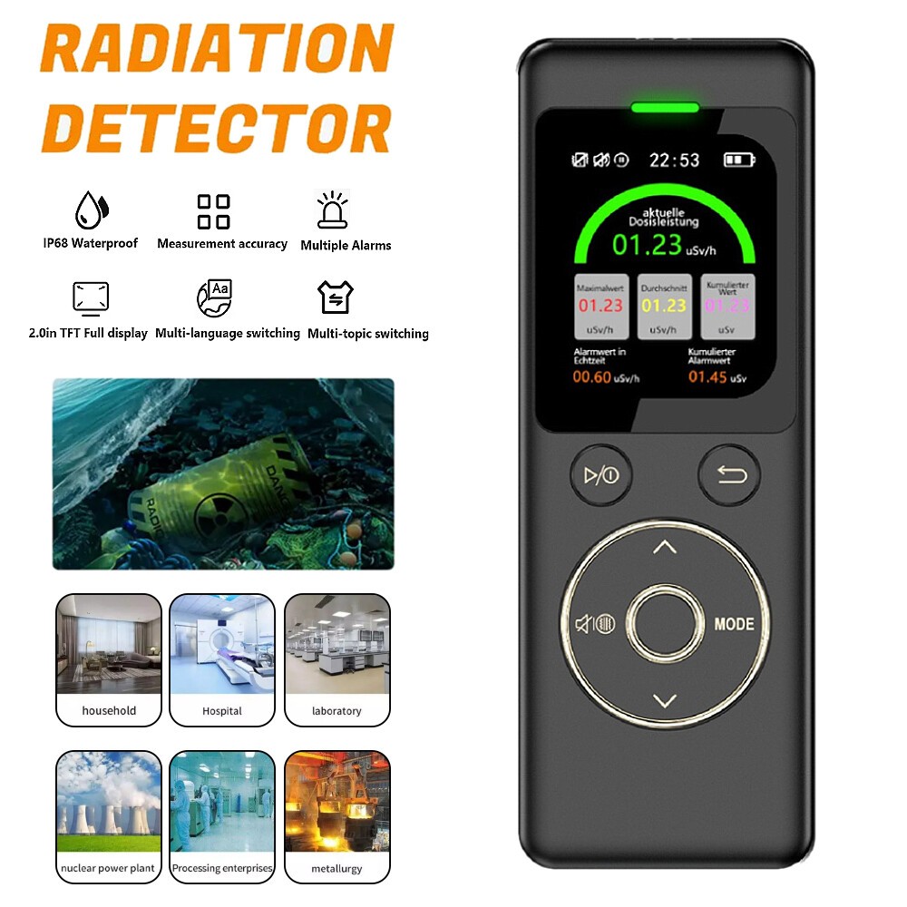 Nuclear Radiation Detector GeigerMiller Counter Tube β γ X-Ray Dosimeter Monitor
