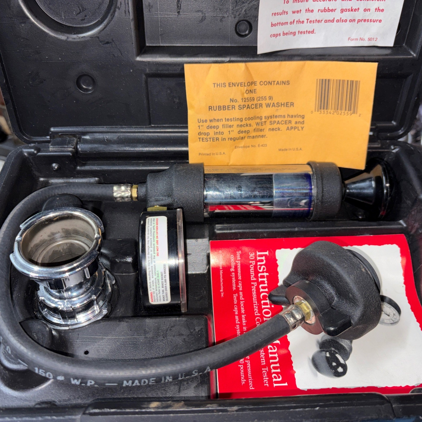 Stant ST270 Cooling System Pressure Test Kit 12270 Excellent Clean Condition