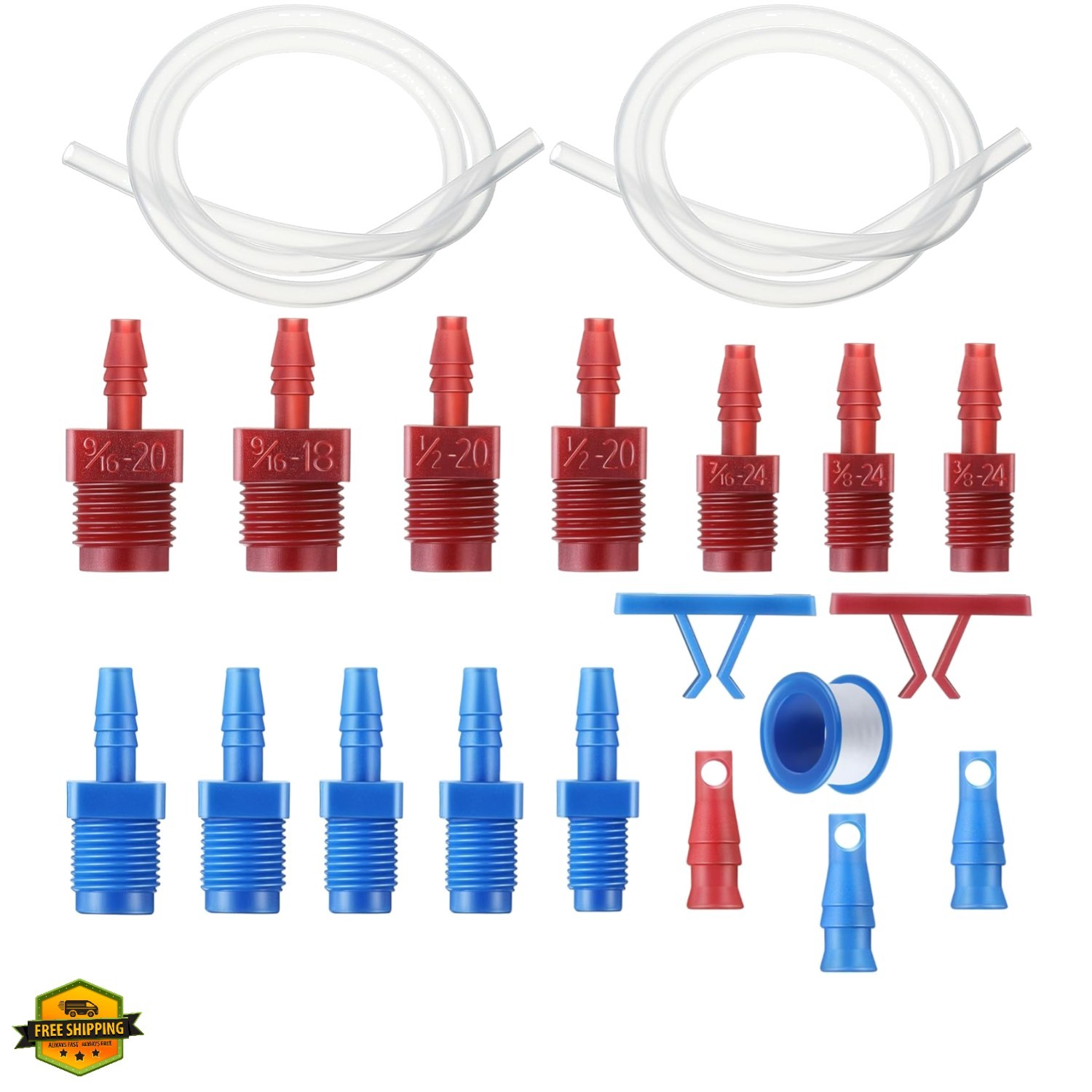 Master Cylinder Bleeder Kit Replacement for 13911, 22 In Clear Hose, Clip, SA...