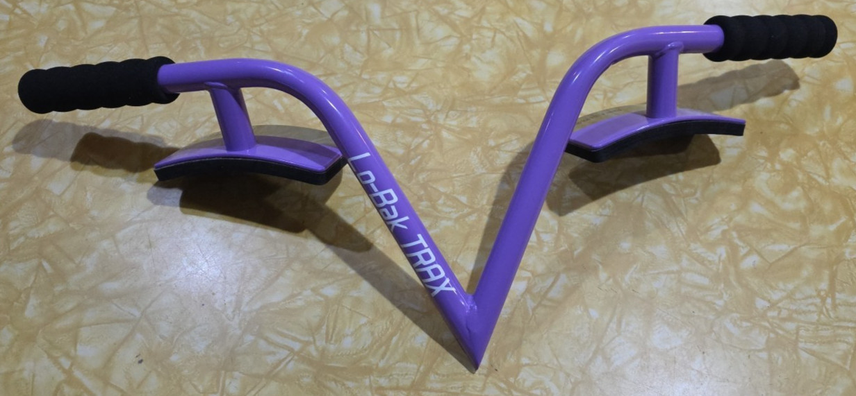 Lo-bak Trax Portable Spinal Traction Device by Lori Greiner Purple