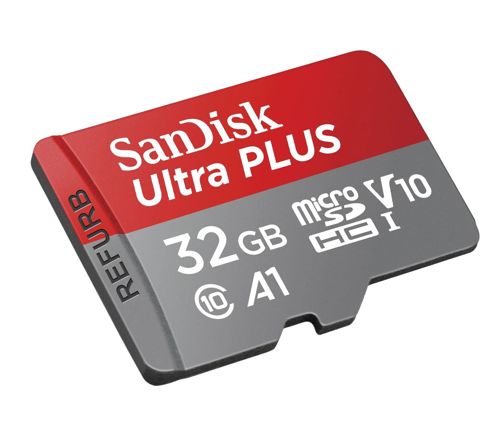 SanDisk - Ultra PLUS 32GB microSDHC UHS-I Memory Card U