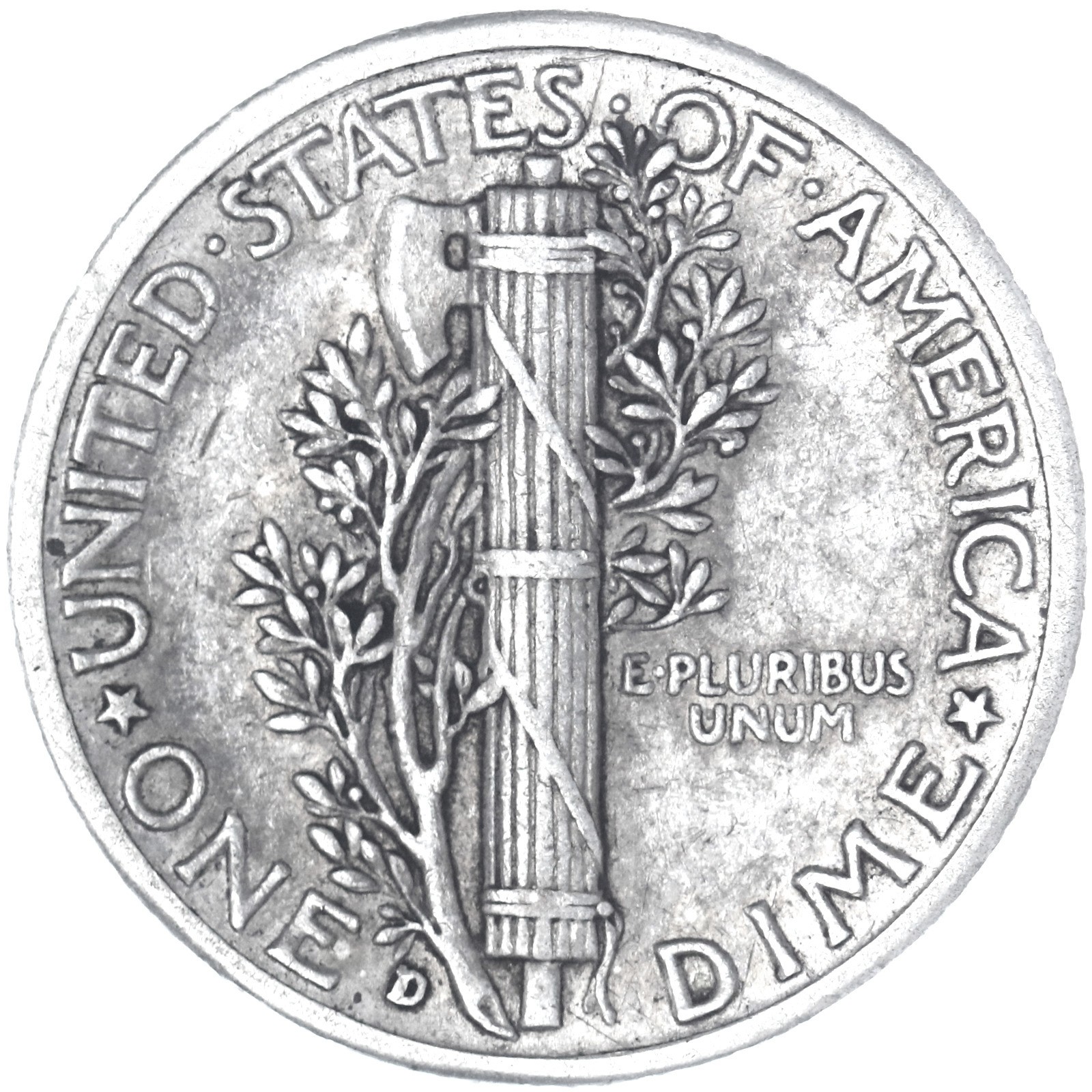 1942 D Mercury Dime 90% Silver Extra Fine XF