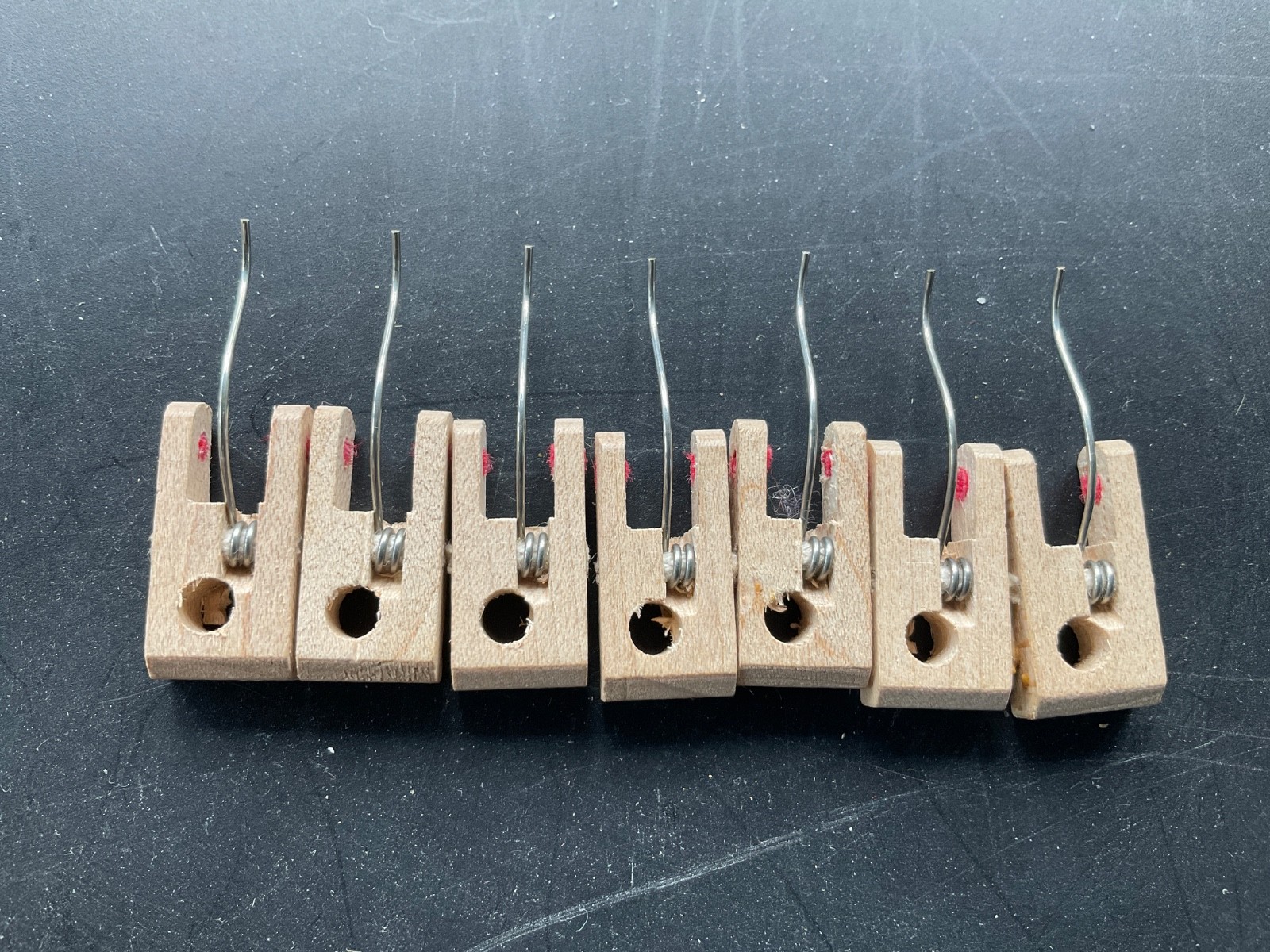 Piano Damper Flange Replacement Wood With 1'' Spring Spinet & Console Pianos (7)