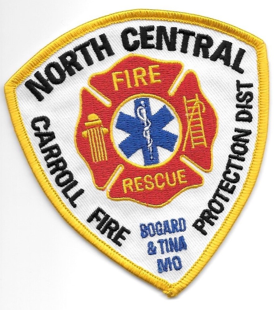 North Central / Carroll / Bogard & Tina, MO  (3.75" x 4" size) fire patch
