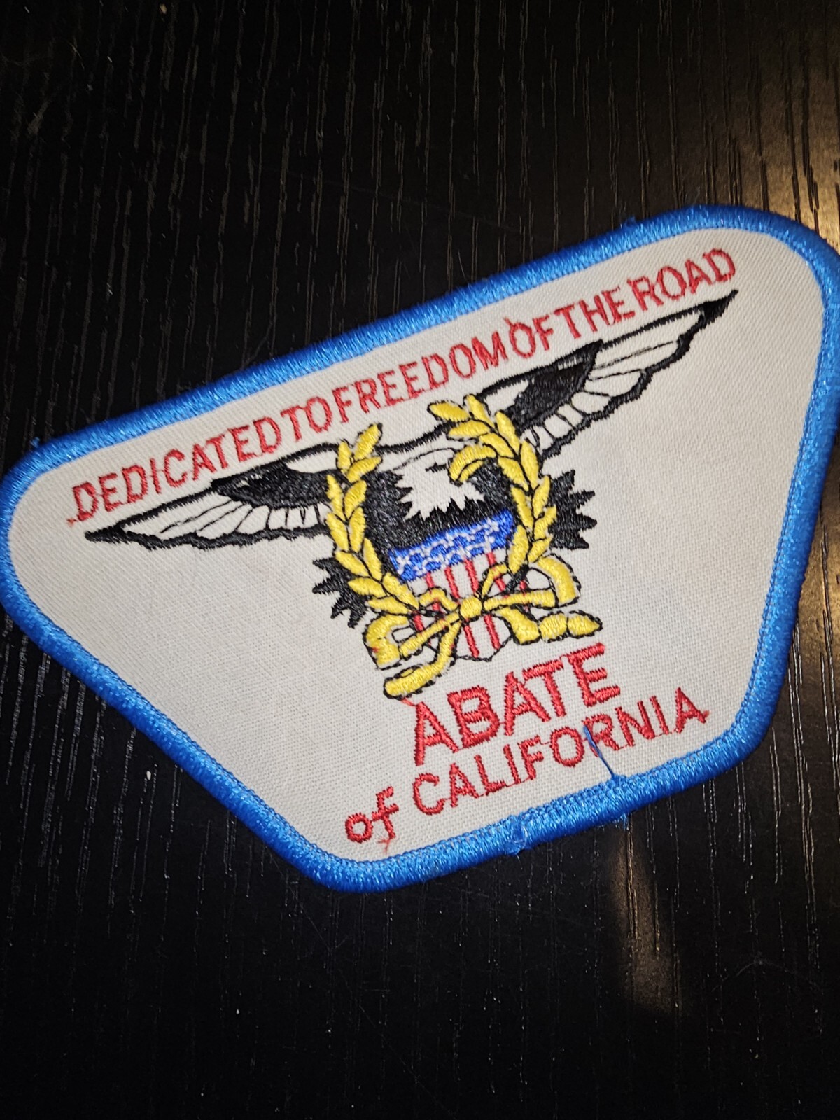 1960s 70s ABATE of California Harley Motorcycle Road Jacket Patch L@@K!!!