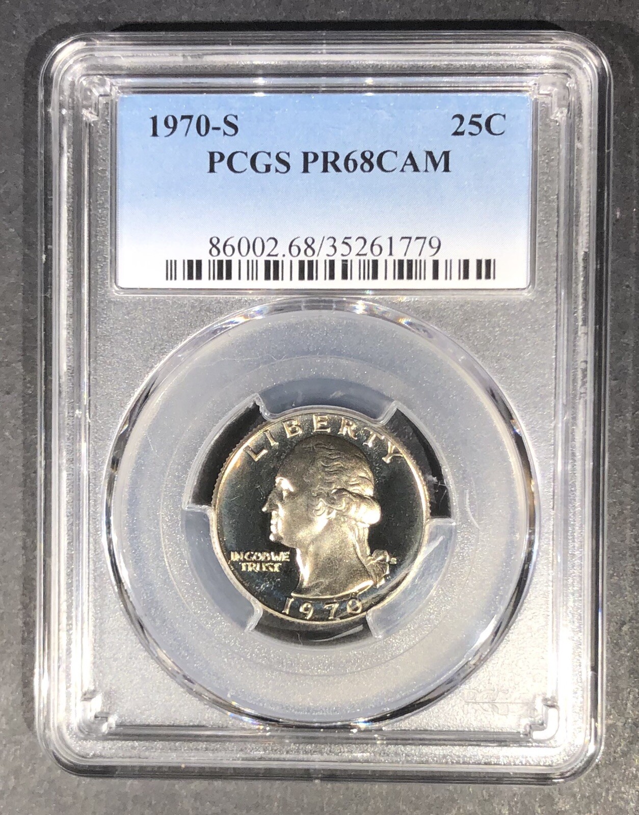 1970-S Proof Washington Quarter PCGS PR-68 CAM, Buy 3 Items, Get $5 Off!!