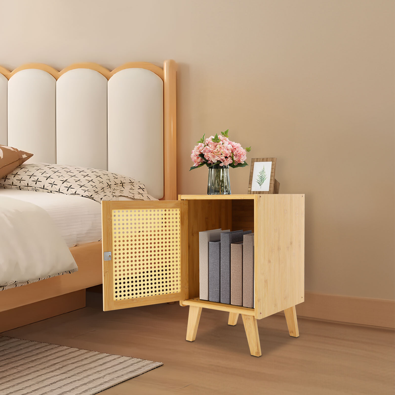 31*30*51cm Modern Bedside Table Rectangular Side Table Bedroom Bedside Table