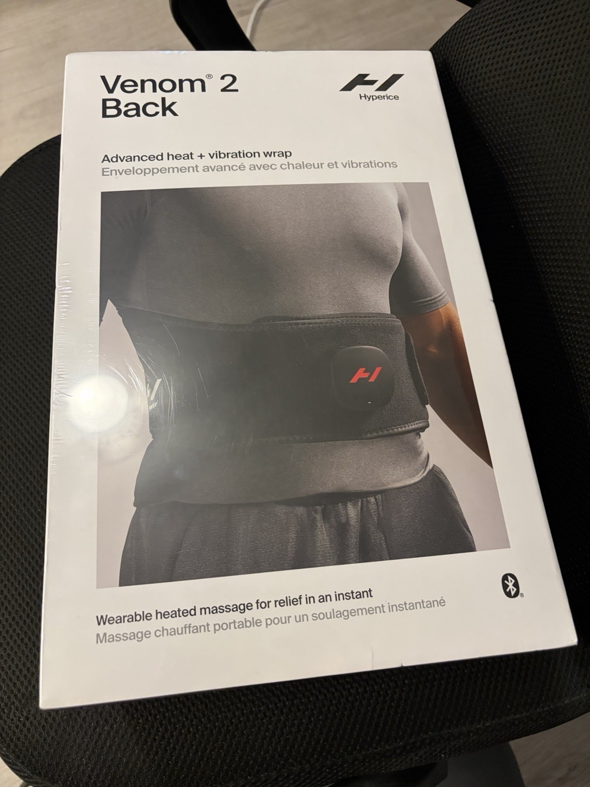 Hyperice Venom 2 Back Brace Heat Therapy + Vibration Bluetooth