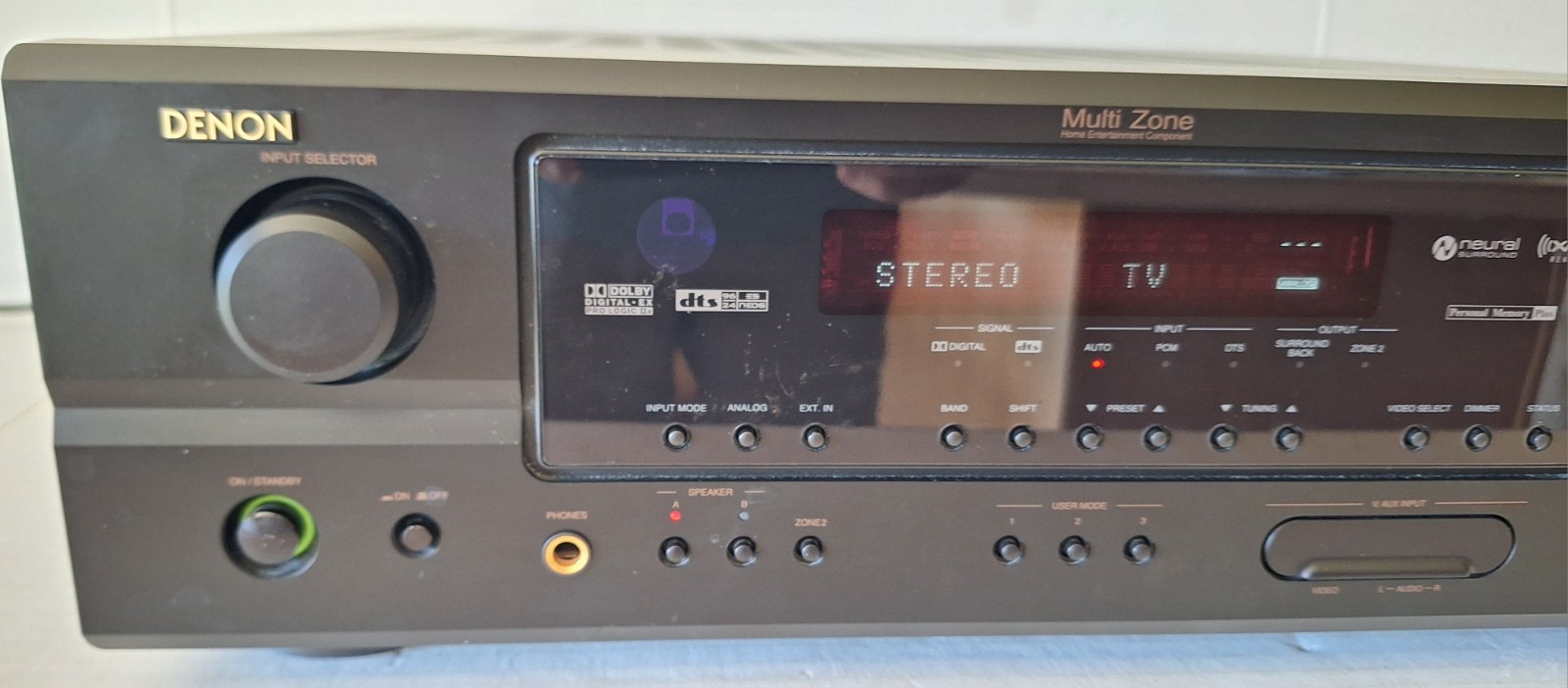 Denon multi zone AVR-1507 AM/FM Stereo Receiver w Remote Bundle