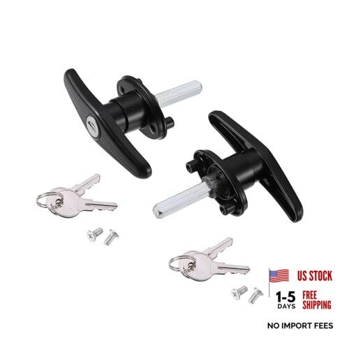 2 Set Only RIGHT Truck Cap Locking T-Handles for Pickup Truck Cap Camper