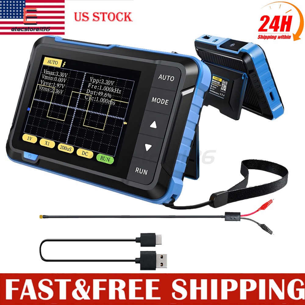 FNIRSI DSO152 Handheld Oscilloscope Type-C Portable Digital Oscilloscope USA