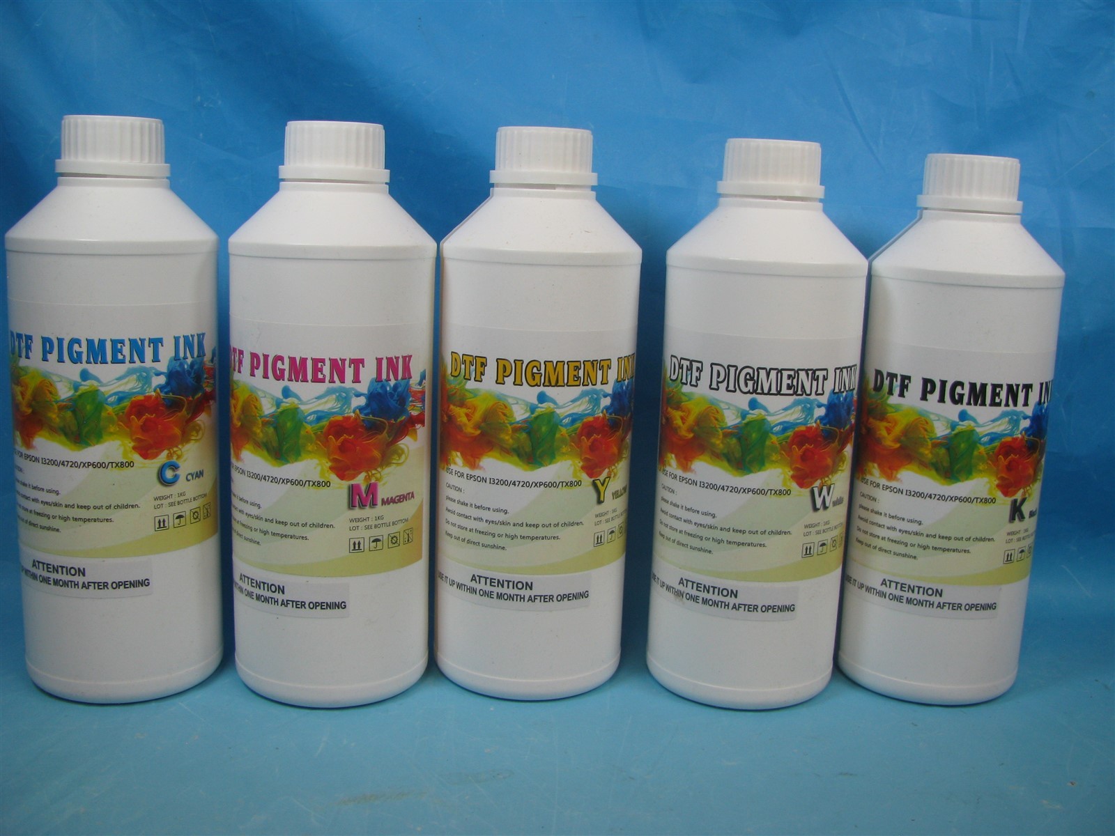 Direct to Film DTF Ink 5 Liter 5000ml High Quality Set