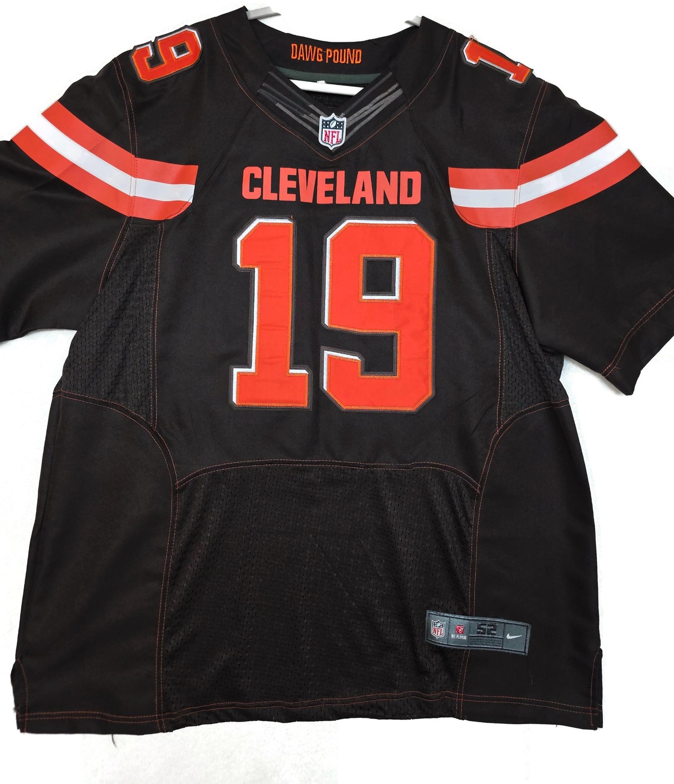 Cleveland Browns Jersey Mens 52 Brown NFL Football Bernie Kosar 19 Non Auth