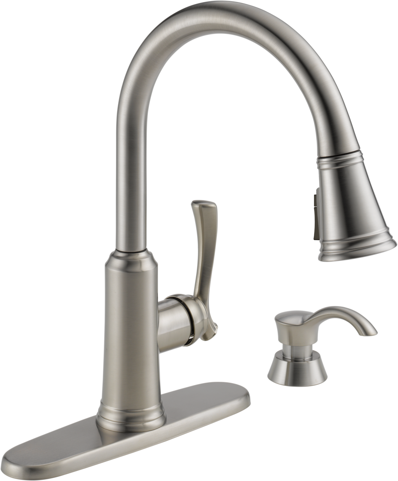 Delta Lakeview Pull-Down Kitchen Faucet in Stainless - Certified Refurbished