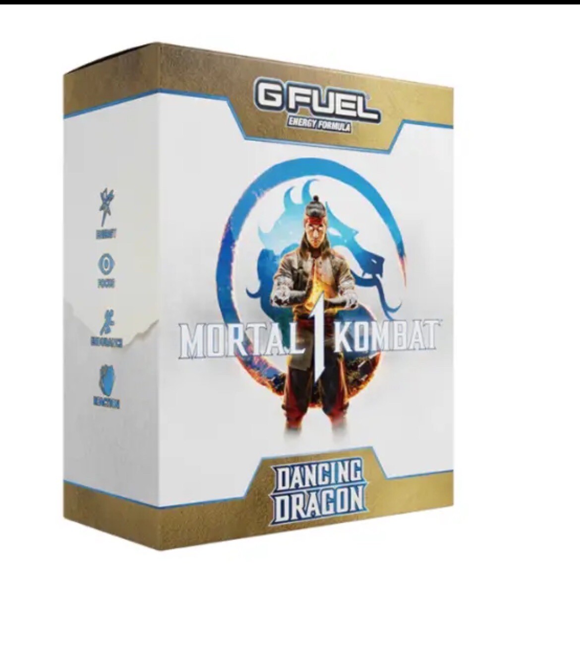 G FUEL Mortal Kombat 1 Collector's Box + Lui Kang Tall Metal Shaker Tub GFUEL MK