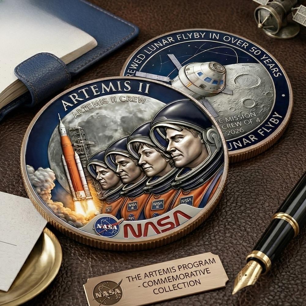 Nasa Artemis II Mission 2026 Coin Space Collectible