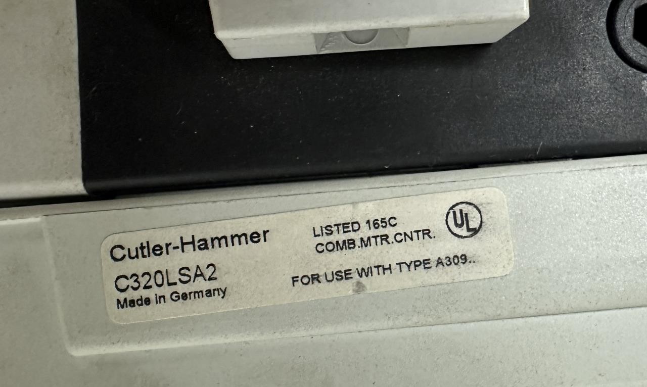 Cutler-Hammer A309TN Manual Motor Protector w/ C320LSA2 Line Side Adapter