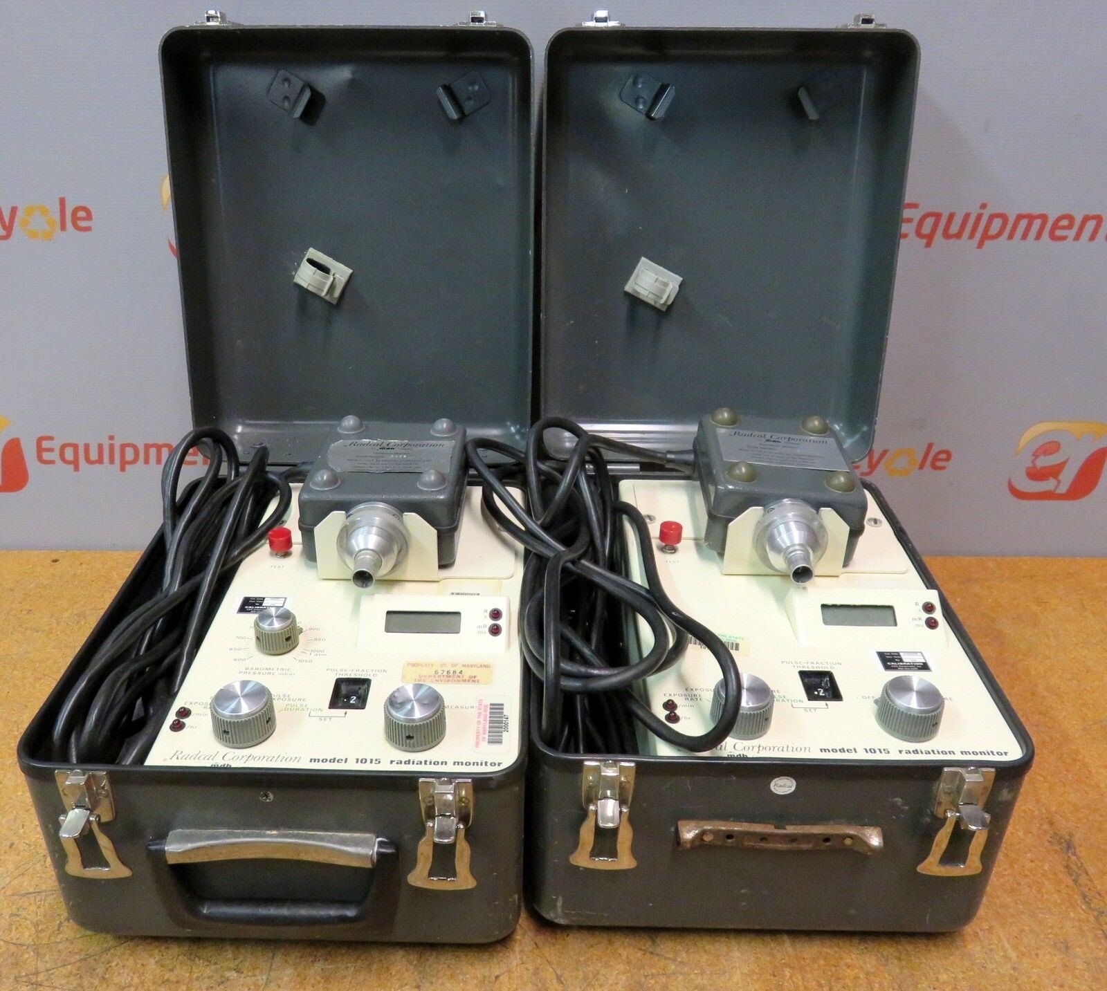 Radcal Corporation 1015 Radiation Monitor Electrometer Laboratory Test Lot of 2