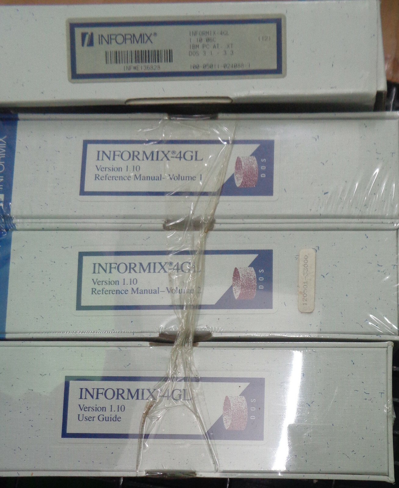 Informix-4GL  Database 1989, Version 1.10 - IBM PC, AT - DOS 3.1 -  Mint.