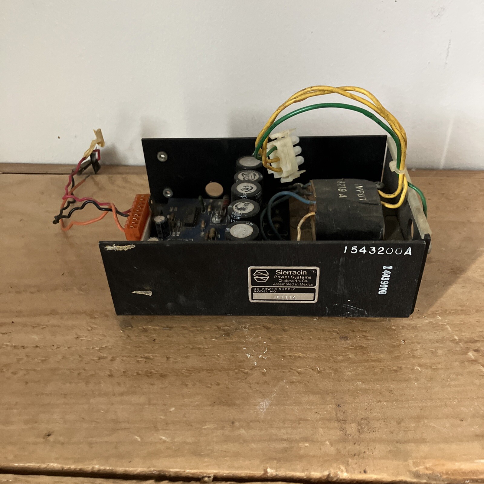 Sierracin/Power Systems, P/N: 1543200 C Model: AC1114, 115 VAC, 47-.63 Hz, 0.6 A