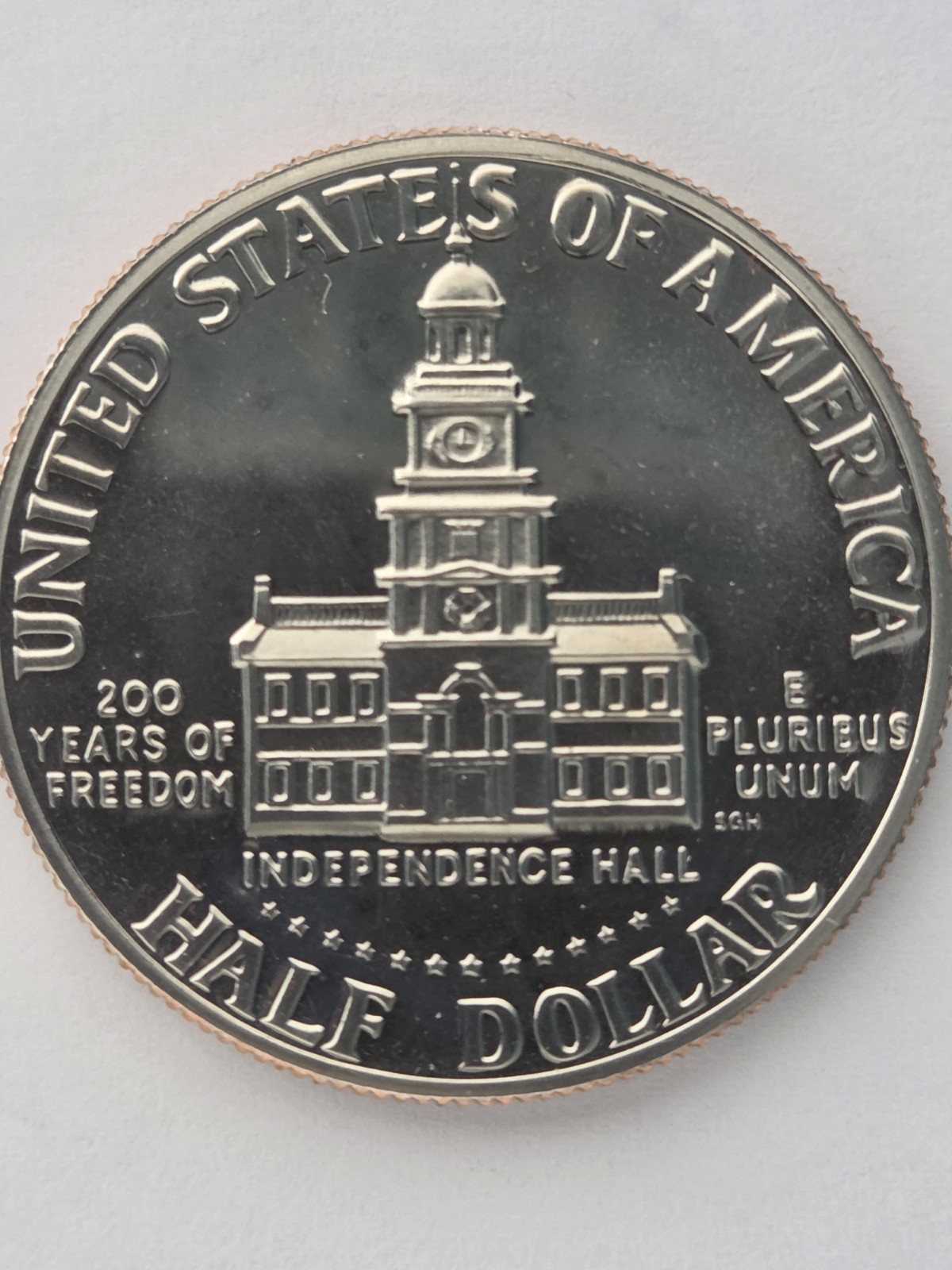 1976-S United States, Proof Clad, Bicentennial Half Dollar (#2)