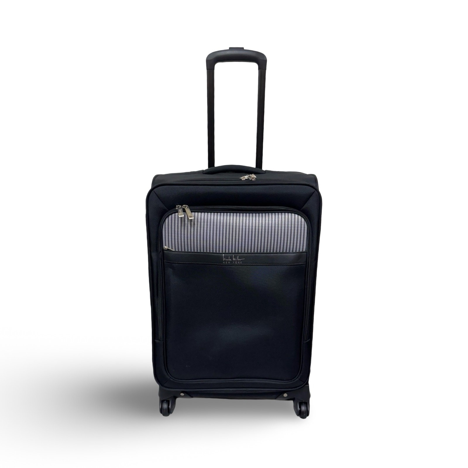 Nicole Miller French Stripe Check-In  - Black