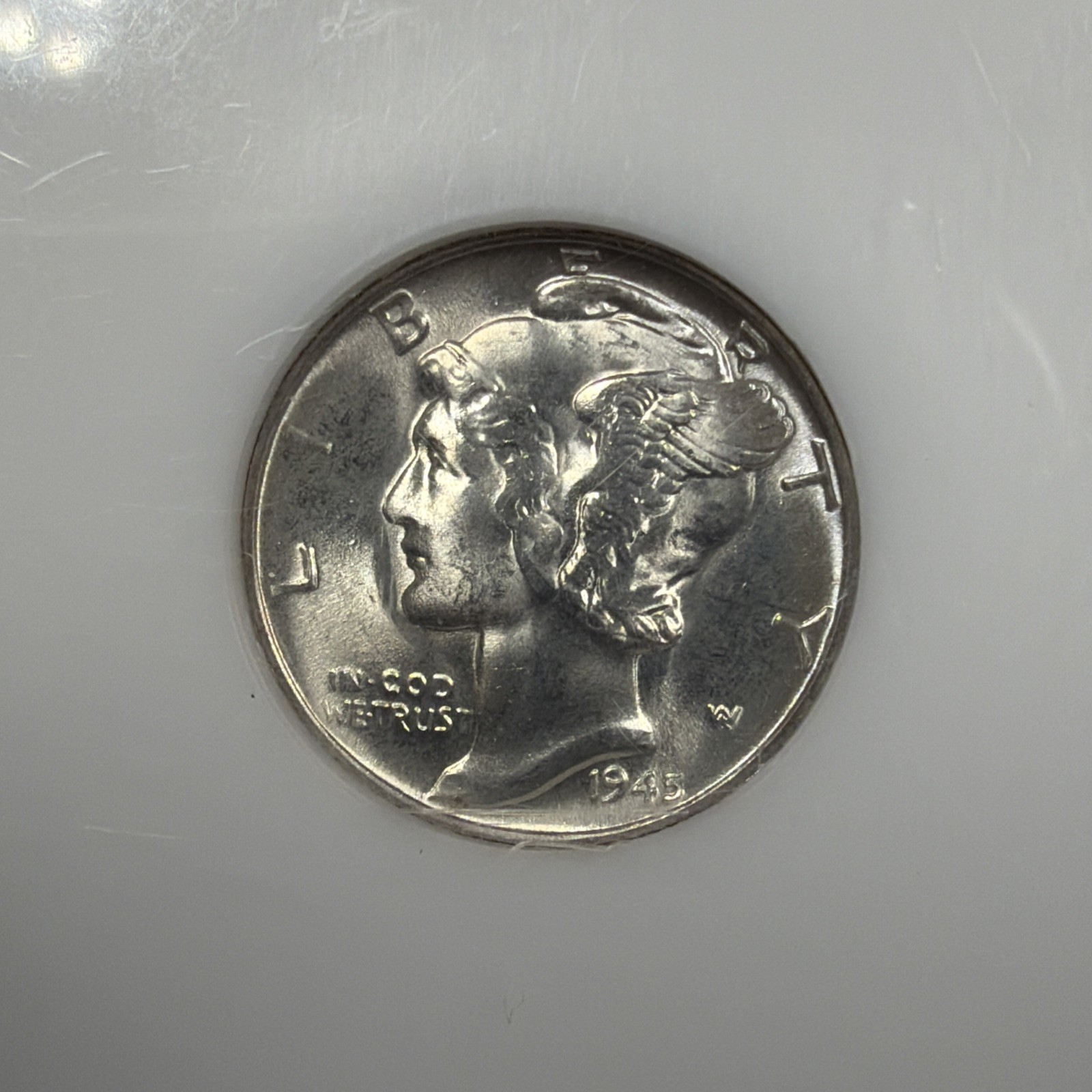 1945 Mercury Dime 10C NGC MS65