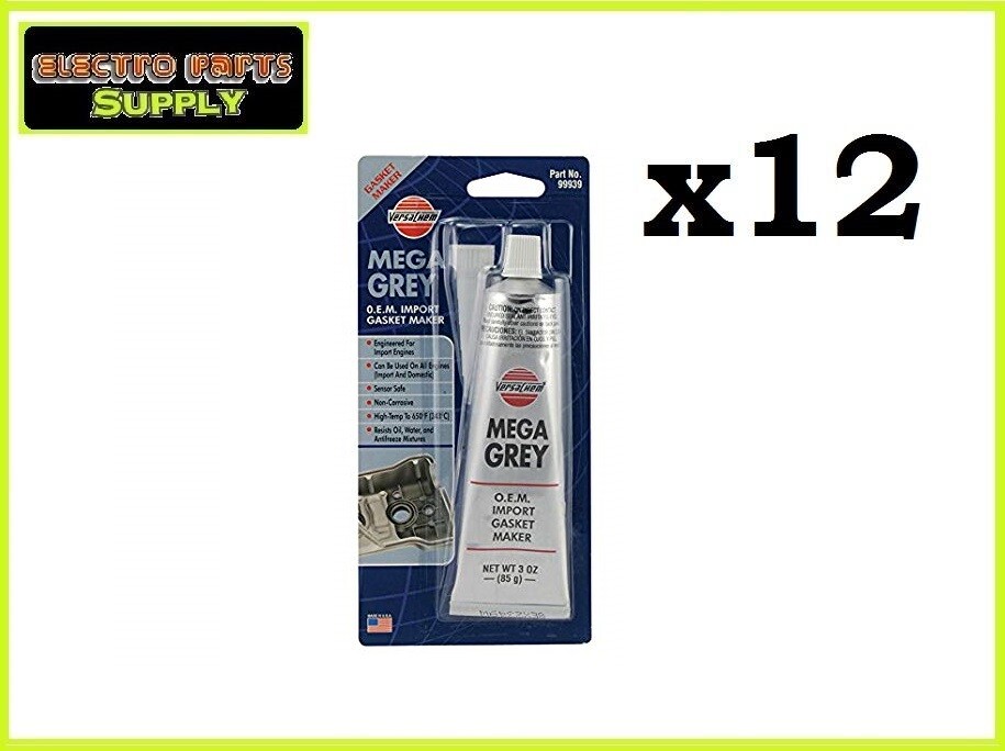 Versachem MEGA Grey Silicone Sensor Gasket Maker 999 OEM 12PC