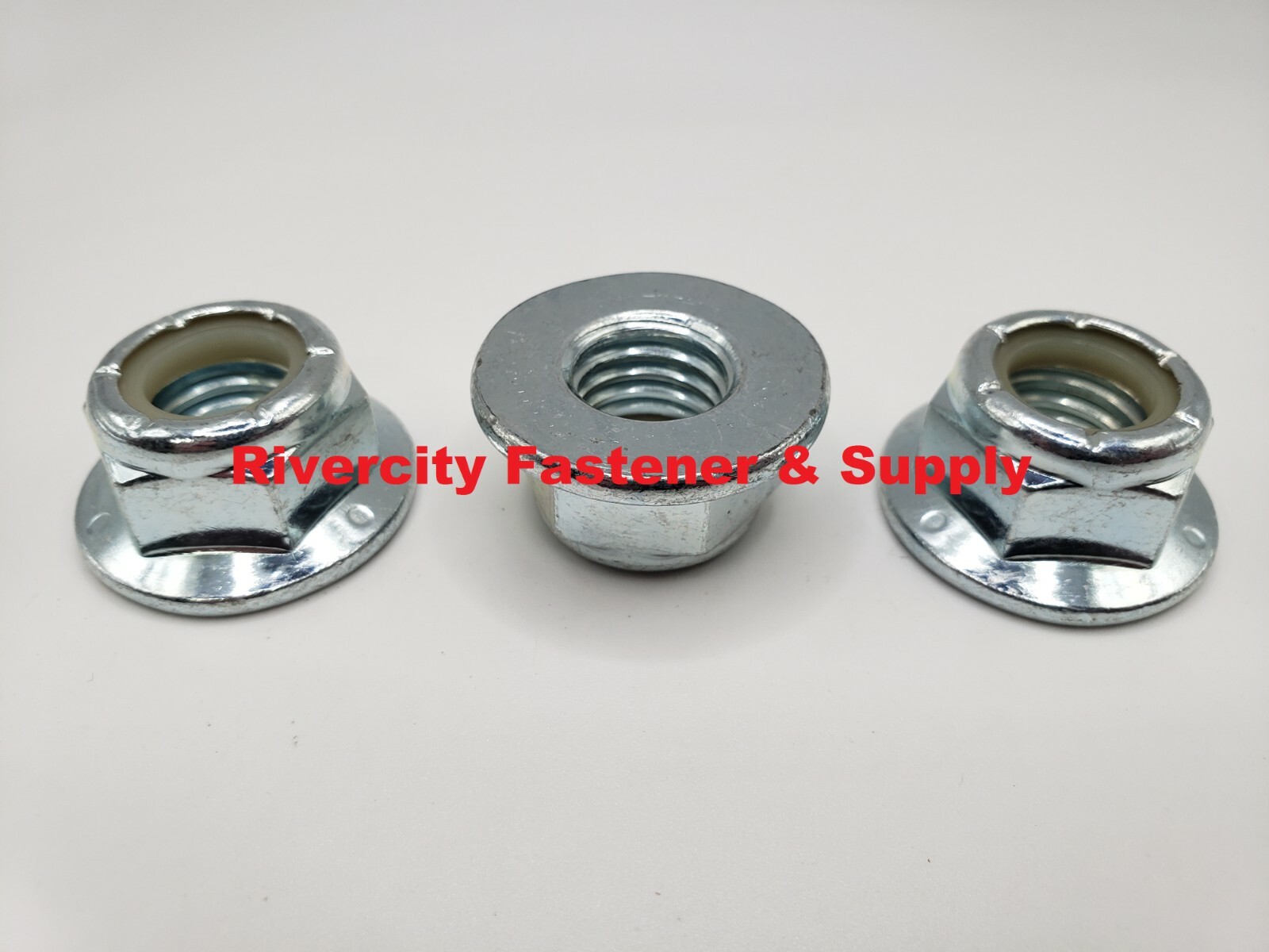 (2) 5/8-11 Nylon Insert Hex Flange Lock nuts / Stop nut / Nyloc 5/8x11